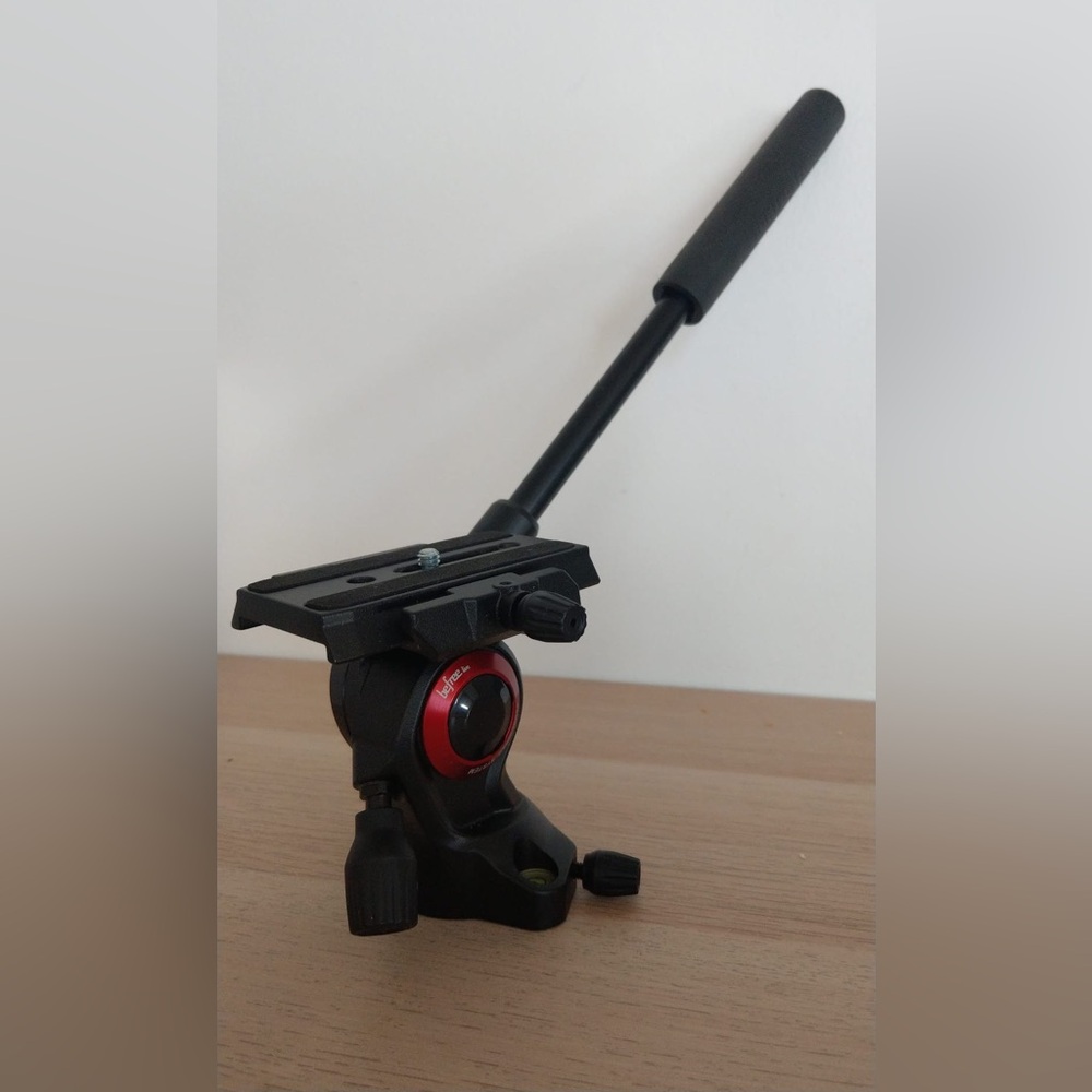 Black and Red Camera Tripod Head